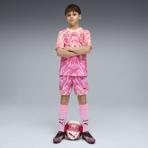 Preview: Schweiz Torwart Kinder WM Shorts Pink - 2026
